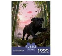 Puzzle Bulldog Inglés 1000 Piezas - para Adultos Puzzles De Bamboo Bosque, Juego Divertido E Instructivo, Arte Decorativo, Regalo Ideal 52x38cm/1000pcs