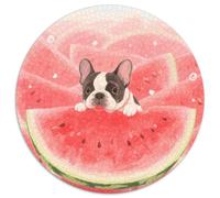 Puzzle BullPerro 1000 Piezas para Adultos Juego Relajante de cartón Rompecabezas BullPerro Comiendo Sandía Decorativo Regalo para Hombre 1000pcs (67.5x67.5cm)