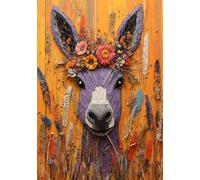 Puzzle Burro Puzzle 6000 Piezas Animal Rompecabezas Adultos Pieza de Madera Desafiante, Entretenimiento en Familia Rompecabezas, Gigante Imposible Jigsaw para Decoración del Hogar Regalo U-1064