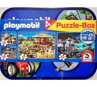 Puzzle Caja Playmobil Schmidt Juego 2x60 2x100 Piezas de Combinar 55599 Ingenio