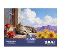 Puzzle Calico Gatito De 1000 Piezas Animal Rompecabezas Hombres Y Mujeres De 1000 Piezas Obra De Arte Hobby 70x50cm/1000pcs