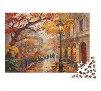 Puzzle Calle otoño De 1000 Piezas Interesante Rompecabezas Adultos De 1000 Piezas Obra De Arte Regalo 70x50cm/1000pcs