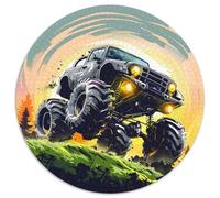 Puzzle Camiones 1000 Piezas para Adultos Juego Relajante de cartón Puzzles Vehículo Todo Terreno Montaña Decorativo Regalo Original 1000pcs (67.5x67.5cm)