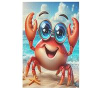 Puzzle Cangrejo Lindo Puzzles para AdultosPuzzles de Madera de 1000 piezas Adultos Regalos Juego Estimulante (78×53cm)