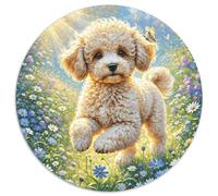 Puzzle Caniche 1000 Piezas A Partir De 14 Años Juego Difícil De Cartón Puzzles Flores Caniche Decorativo Regalo para Hombre 1000pcs (67.5x67.5cm)
