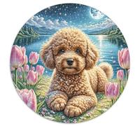 Puzzle Caniche 1000 Piezas A Partir De 14 Años Juego EduGatoivo De Cartón Puzzles Tulipánán Caniche Decorativo Regalo Ideal 1000pcs (67.5x67.5cm)