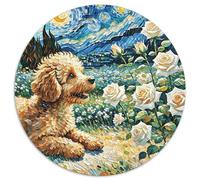 Puzzle Caniche 1000 Piezas A Partir De 14 Años Juego Familiar De Cartón Puzzles Rosa Caniche Decorativo Regalo Ideal 1000pcs (67.5x67.5cm)