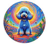 Puzzle Caniche 1000 Piezas para Adultos Juego EduGatoivo de cartón Rompecabezas Caniche Plantas Vórtice Coloridas Decorativo Regalo Original 1000pcs (67.5x67.5cm)