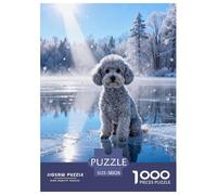 Puzzle Caniche 1000 Piezas - para Adultos Y Niños Puzzle De Frozen Lago, Desafío Mental Y Juego Complejo, Arte Decorativo, Regalo Ideal 38x26cm/1000pcs