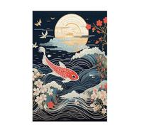 Puzzle Carpa koi Puzzle 2000 Piezas Japón Imposible, DIY Obra de Arte de Juego de Rompecabezas para Adultos, Rompecabezas de Impresión de Alta Definición Multicolor, Decoracion Hogar 99x70cm D-1563