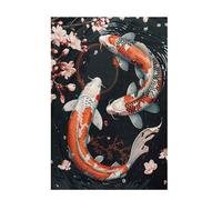 Puzzle Carpa koi Puzzle 300 Piezas Flor Imposible, DIY Obra de Arte de Juego de Rompecabezas para Adultos, Rompecabezas de Impresión de Alta Definición Multicolor, Decoracion Hogar 38x26cm D-791