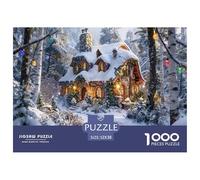 Puzzle Casa de la Magia de la Selva Nieve Mundo Secreto De 1000 Piezas Interesante Rompecabezas Adultos De 1000 Piezas Juego Regalo 52x38cm/1000pcs