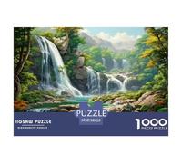 Puzzle Cascada De 1000 Piezas para Adultos, Rompecabezas Paisaje Pastoral Adultos, Juego Familiar Productos Lúdicos Creativos 38x26cm/1000pcs