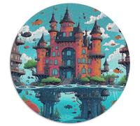 Puzzle Castillo 1000 Piezas para Adultos Juego EduGatoivo de cartón Rompecabezas Castillo de Agua Banco de Peces Decorativo Regalo 1000pcs (67.5x67.5cm)