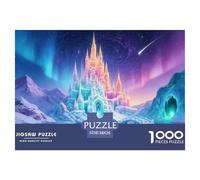 Puzzle Castillo Colorido Construido por Hielo De 1000 Piezas Interesante Rompecabezas Adultos De 1000 Piezas Obra De Arte Entretenimento 38x26cm/1000pcs
