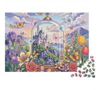 Puzzle Castillo Cubierto de Vidrio De 1000 Piezas Interesante Rompecabezas Hombres Y Mujeres De 1000 Piezas Juego Entretenimento 38x26cm/1000pcs