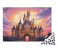 Puzzle Castillo Cuento de Hadas De 1000 Piezas Interesante Rompecabezas para Adultos De 1000 Piezas Juego Regalo 38x26cm/1000pcs