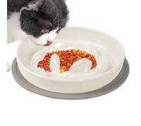 Puzzle Cat Food Bowl, Slow Feed Cat Bowl, Anti-Choking Interactive Puzzle Bowl, Maze Lick Treat Bowl For Slow Down Eating, Healthy Feeding Solution For Cats, Pet Puzzle Bowl For Fast Eaters