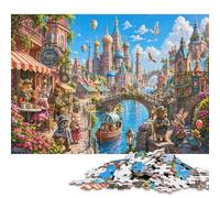 Puzzle Catedral de San Basilio de Madera 1000 Piezas, Juego Familiar