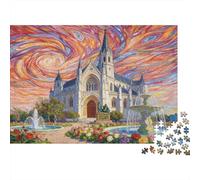 Puzzle Catedral Gótica De 1000 Piezas Interesante Rompecabezas Adultos De 1000 Piezas Decoracion Entretenimento 70x50cm/1000pcs