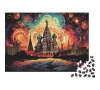 Puzzle Catedral Noche Estrellada De 1000 Piezas Interesante Rompecabezas Adultos De 1000 Piezas Obra De Arte Entretenimiento Creativo 38x26cm/1000pcs