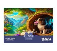 Puzzle Cavalier King Charles Spaniel 1000 Piezas - para Adultos Puzzle De Giant Árbol, Desafiante Y Estimulante, Decorativo, Regalo Ideal 70x50cm/1000pcs