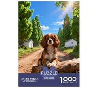 Puzzle Cavalier King Charles Spaniel 1000 Piezas - para Adultos Puzzles De Bosque, Juego Familiar, Arte Decorativo, Regalo Ideal 38x26cm/1000pcs