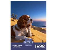Puzzle Cavalier King Charles Spaniel 1000 Piezas - para Adultos Puzzles De Dunas, Desafío Mental Y Juego Complejo, Arte Decorativo, Regalo Ideal 70x50cm/1000pcs