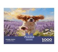 Puzzle Cavalier King Charles Spaniel 1000 Piezas - para Adultos Puzzles De Flor, Juego EduGatoivo, Arte Decorativo, Regalo Ideal 70x50cm/1000pcs