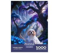 Puzzle Cavalier King Charles Spaniel 1000 Piezas - para Adultos Y Niños Puzzle De Bosque, Desafío Divertido Y Familiar, Arte Decorativo, Regalo Ideal 52x38cm/1000pcs