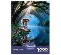 Puzzle Cavalier King Charles Spaniel 1000 Piezas - para Adultos Y Niños Rompecabezas De Bosque, Desafío Mental Y Juego Complejo, Decorativo, Regalo Ideal 52x38cm/1000pcs