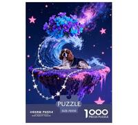 Puzzle Cavalier King Charles Spaniel 1000 Piezas - para Adultos Y Niños Rompecabezas De Isla Flotante, Desafío Divertido Y Familiar, Arte Decorativo, Regalo Ideal 70x50cm/1000pcs