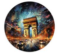 Puzzle Champs Elysees Puzzle 1000 piezas Puzzle para adultos 26,5 x 26,5 pulgadas Juguete de juego Cada pieza es única - Juego sofisticado y entretenido para toda la familia