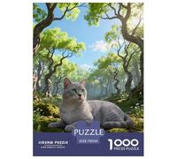 Puzzle Chartreux 1000 Piezas - para Adultos Puzzles De Bosque, Juego Familiar, Arte Decorativo, Regalo para Hombre 70x50cm/1000pcs