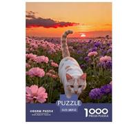 Puzzle Chartreux 1000 Piezas - para Adultos Puzzles De Mar de Flores, Desafío Divertido Y Familiar, Decorativo, Regalo Ideal 52x38cm/1000pcs