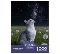 Puzzle Chartreux 1000 Piezas - para Adultos Puzzles De Pradera Cielo Estrellado, Juego Desafiante, Decorativo, Regalo para Hombre 52x38cm/1000pcs