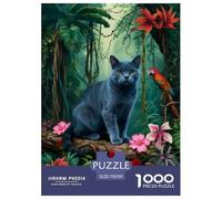 Puzzle Chartreux 1000 Piezas - para Adultos Y Niños Puzzle De Flores de la Jungla, Juego EduGatoivo, Decorativo, Regalo Ideal 70x50cm/1000pcs
