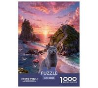Puzzle Chartreux 1000 Piezas - para Adultos Y Niños Rompecabezas De Costa al Atardecer, Juego EduGatoivo, Arte Decorativo, Regalo Original 38x26cm/1000pcs