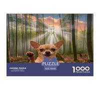 Puzzle Chihuahua 1000 Piezas - para Adultos Puzzles De Bambú Bosque, Juego para Toda La Familia Arte Decorativo, 70x50cm/1000pcs