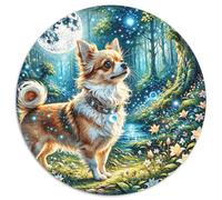 Puzzle Chihuahua 1000 Piezas para Adultos Y Niños Juego EduGatoivo De Cochetón Puzzles Chihuahua Bosque Mágico Decorativo Regalo Ideal 1000pcs (67.5x67.5cm)
