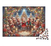 Puzzle Christmas Carols Kids De 1000 Piezas para Adultos, Puzzle Adultos, Juego De Rompecabezas Productos Lúdicos Creativos 52x38cm/1000pcs