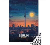 Puzzle Cielo Nocturno de Berlín De 1000 Piezas Interesante Rompecabezas Adultos De 1000 Piezas Obra De Arte Entretenimento 38x26cm/1000pcs