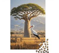 Puzzle Cigüeña 1000 Piezas para Adultos Y Niños Juego EduGatoivo De Madera Rompecabezas Cigüeña Árbol Grande Decorativo Regalo para Hombre 1000pcs (75x50cm)