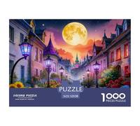 Puzzle Ciudad de Cuentos de Hadas De 1000 Piezas Interesante Rompecabezas para Adultos De 1000 Piezas Pintura Entretenimento 52x38cm/1000pcs