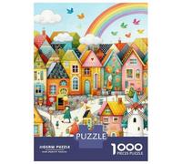 Puzzle Ciudad de Cuentos de Hadas De 1000 Piezas Rompecabezas Adultos De 1000 Piezas Decoracion Regalo 70x50cm/1000pcs