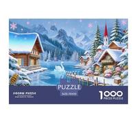 Puzzle Ciudad de Cuentos de Hadas de Invierno De 1000 Piezas Interesante Rompecabezas Adultos De 1000 Piezas Juego Entretenimiento Creativo 70x50cm/1000pcs