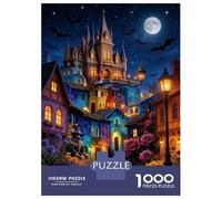 Puzzle Ciudad de Cuentos de Hadas Night Scene De 1000 Piezas Rompecabezas Hombres Y Mujeres De 1000 Piezas Obra De Arte Entretenimento 38x26cm/1000pcs