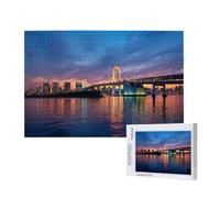 Puzzle Ciudad Puzzle 1000 Piezas,Puente Rompecabezas Desafiante,Juego Puzzles Adultos,Impresión de Alta Definición Colorido Puzzles Madera con Caja de Regalo,Home Decoration,Regalo Mujer,p946t