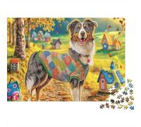 Puzzle Clásico Pastor Ovejero 1000 Piezas, Adultos, Desarrollo Cognitivo, Habilidad Lógica, Cartón Reciclado, Ocio Interior