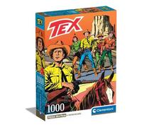 Clementoni - Tex Puzzle-Tex-1000 Piezas, Rompecabezas de Cómics, Ilustraciones de Autor, Vertical, diversión para Adultos, Made in Italy, Multicolor, 39840